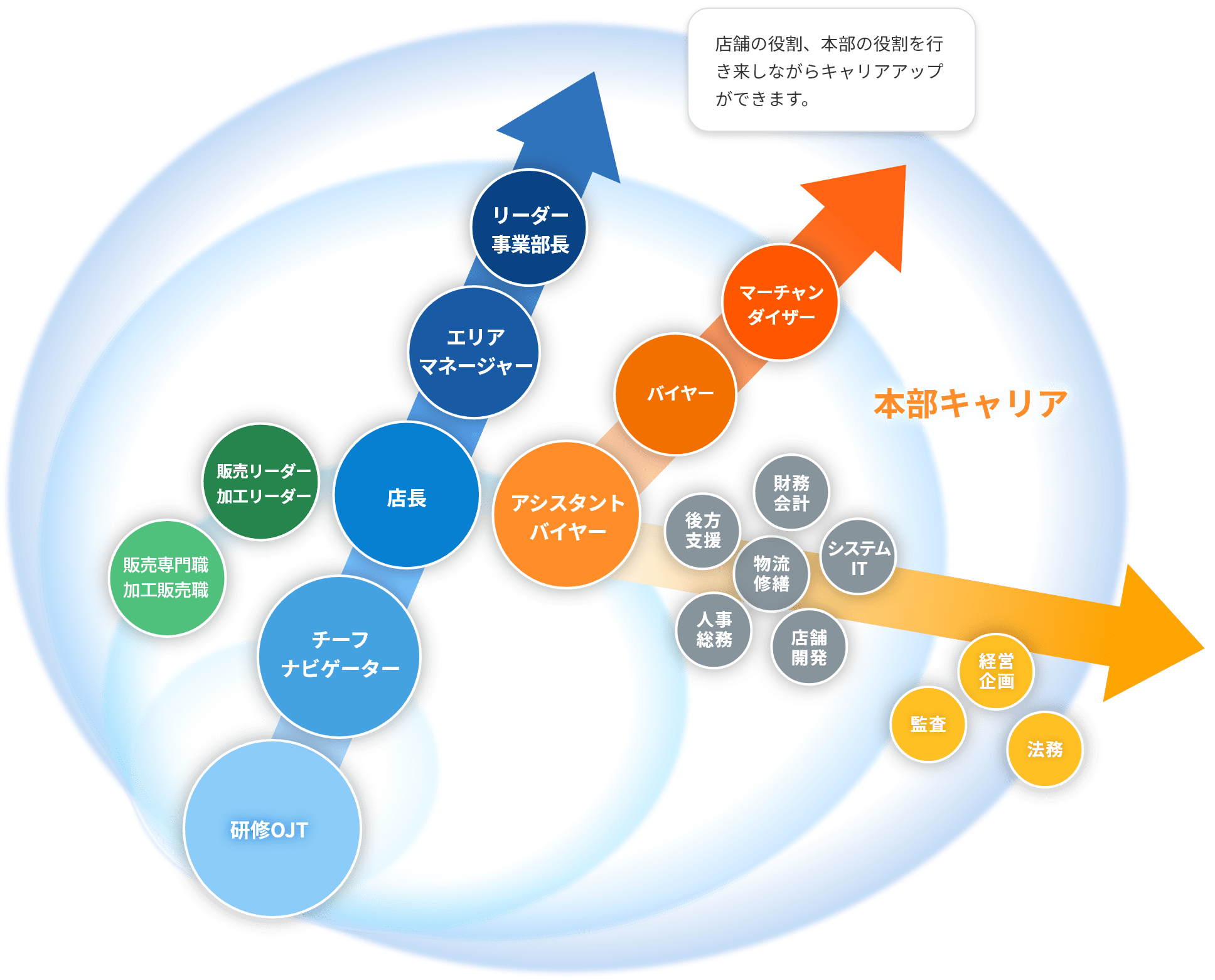 キャリアパスのイメージ図