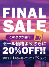 FINAL SALEJ Z[iX20%OFF!!